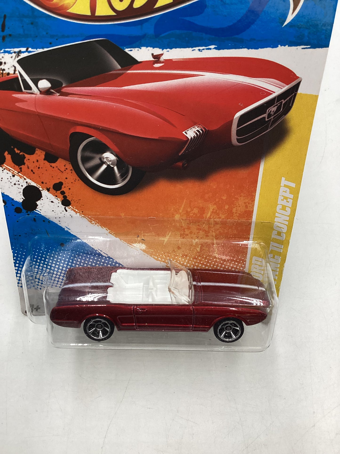 2011 Hot Wheels #14 63 Ford Mustang II Concept Red 21C