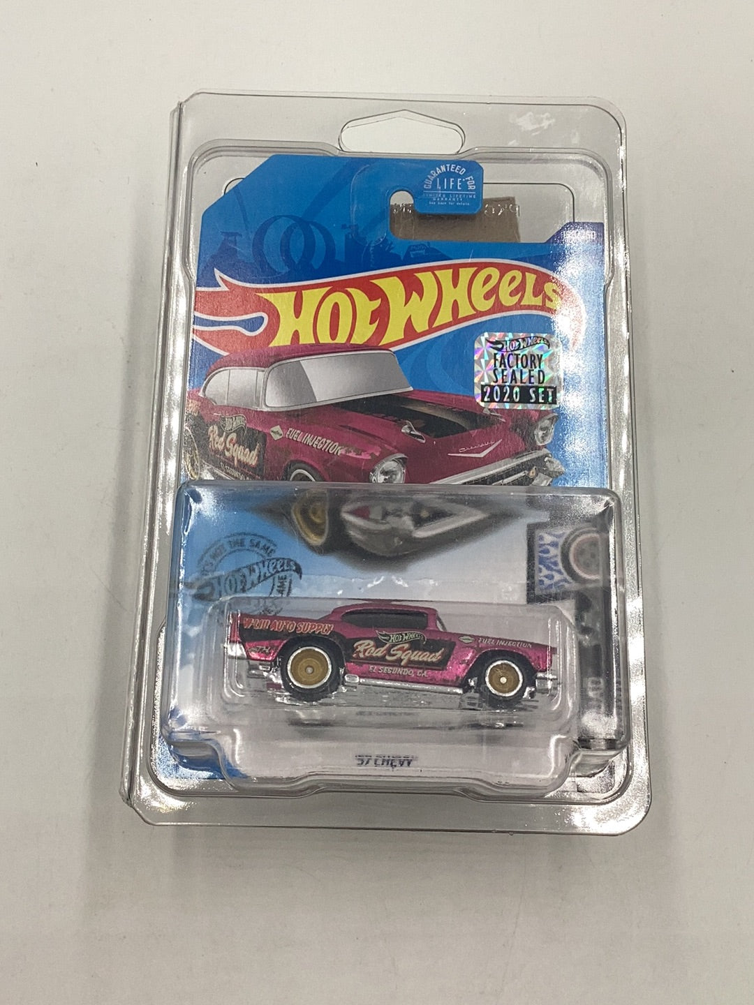 2020 hot wheels super treasure hunt 57 Chevy factory sealed sticker W/Protector