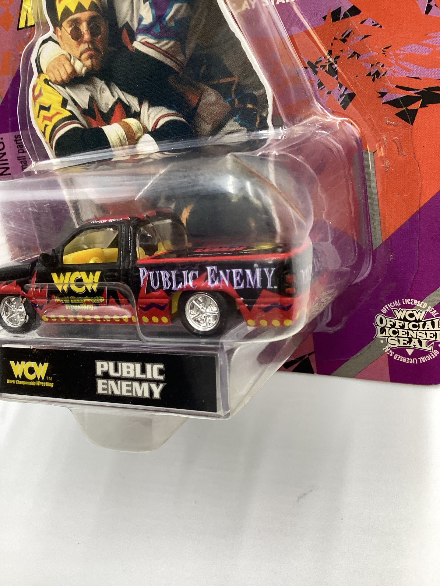 Racing Champions WCW Nitro Streetrods Public Enemy 96 Dodge Ram Black/Red SR