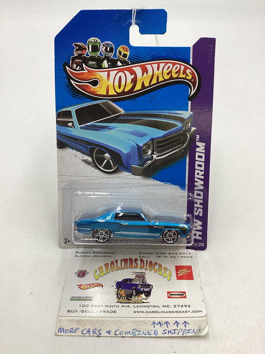 2013 Hot Wheels #239 70 Monte Carlo Blue 6C