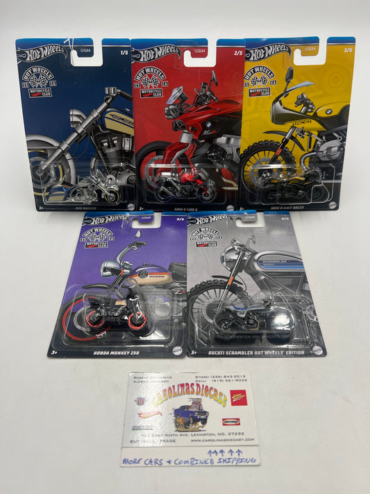 2024 Hot Wheels Themed Auto Motorcycle Club Complete Set of 5 159D