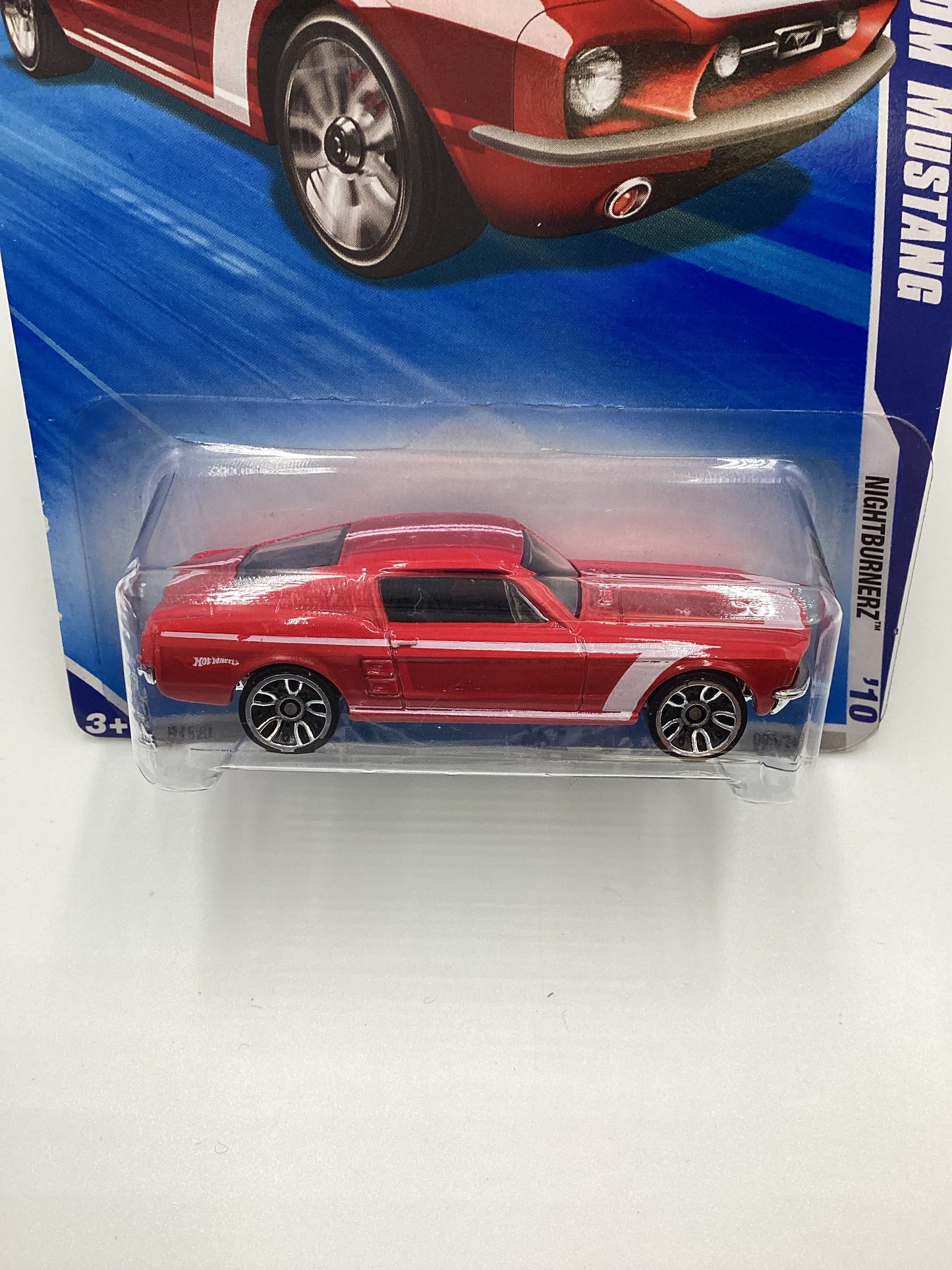 2009 Hot Wheels #095 67 Custom Mustang Red 23F