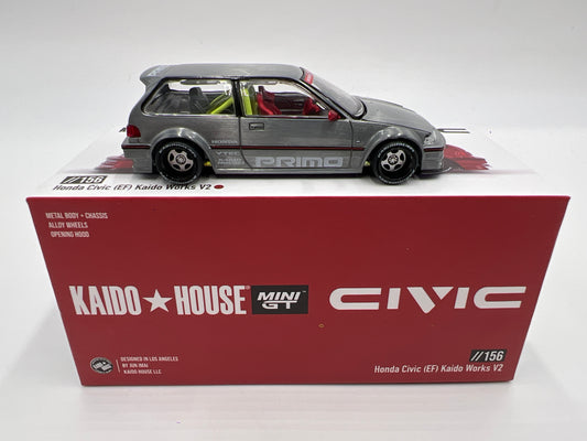 Mini GT x Kaido House #156 CHASE Honda Civic EF Kaido Works V2 Primo Raw