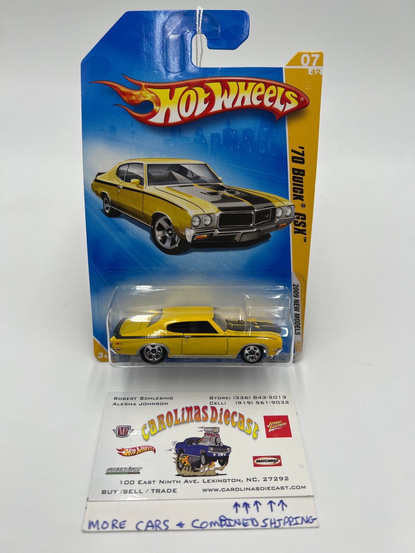 2009 Hot Wheels New Models #7 70 Buick GSX Yellow 46H