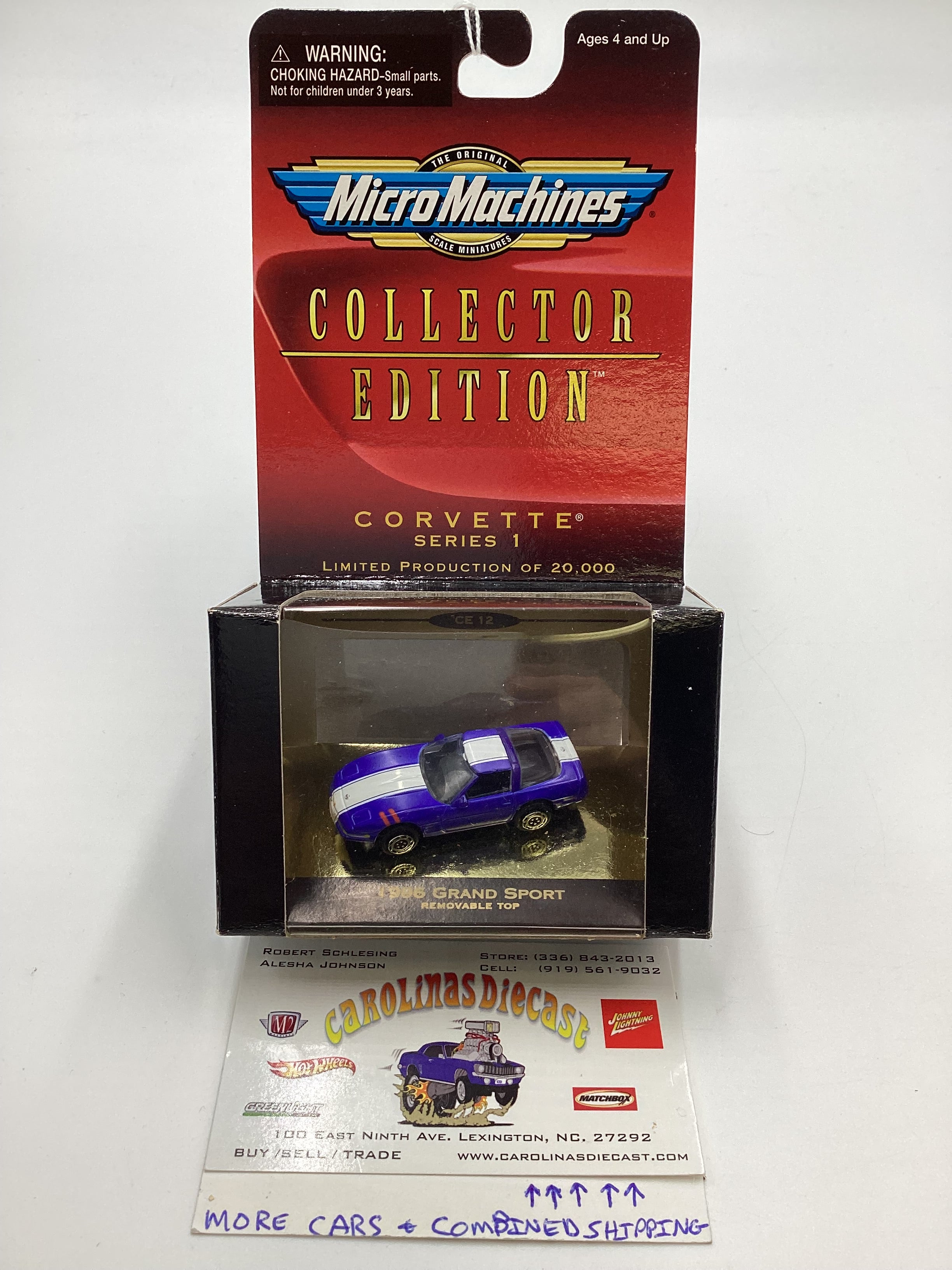 Micro Machines Collectors Edition Corvette Series 1 1996 Grand