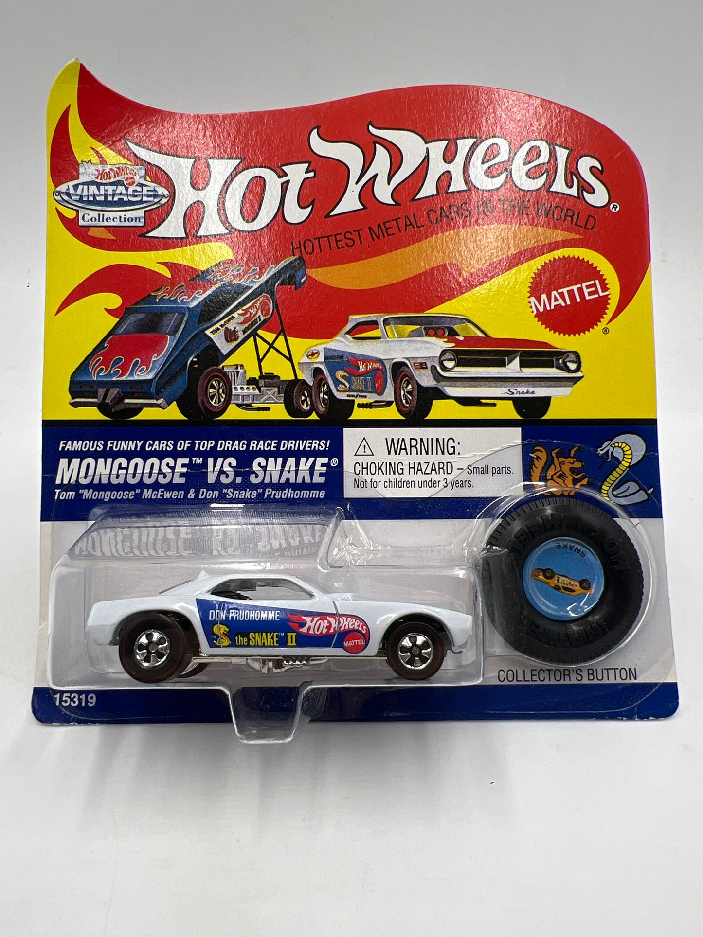 Hot Wheels Vintage Collection Mongoose Vs. Snake Don Prudhomme The Snake II White #2