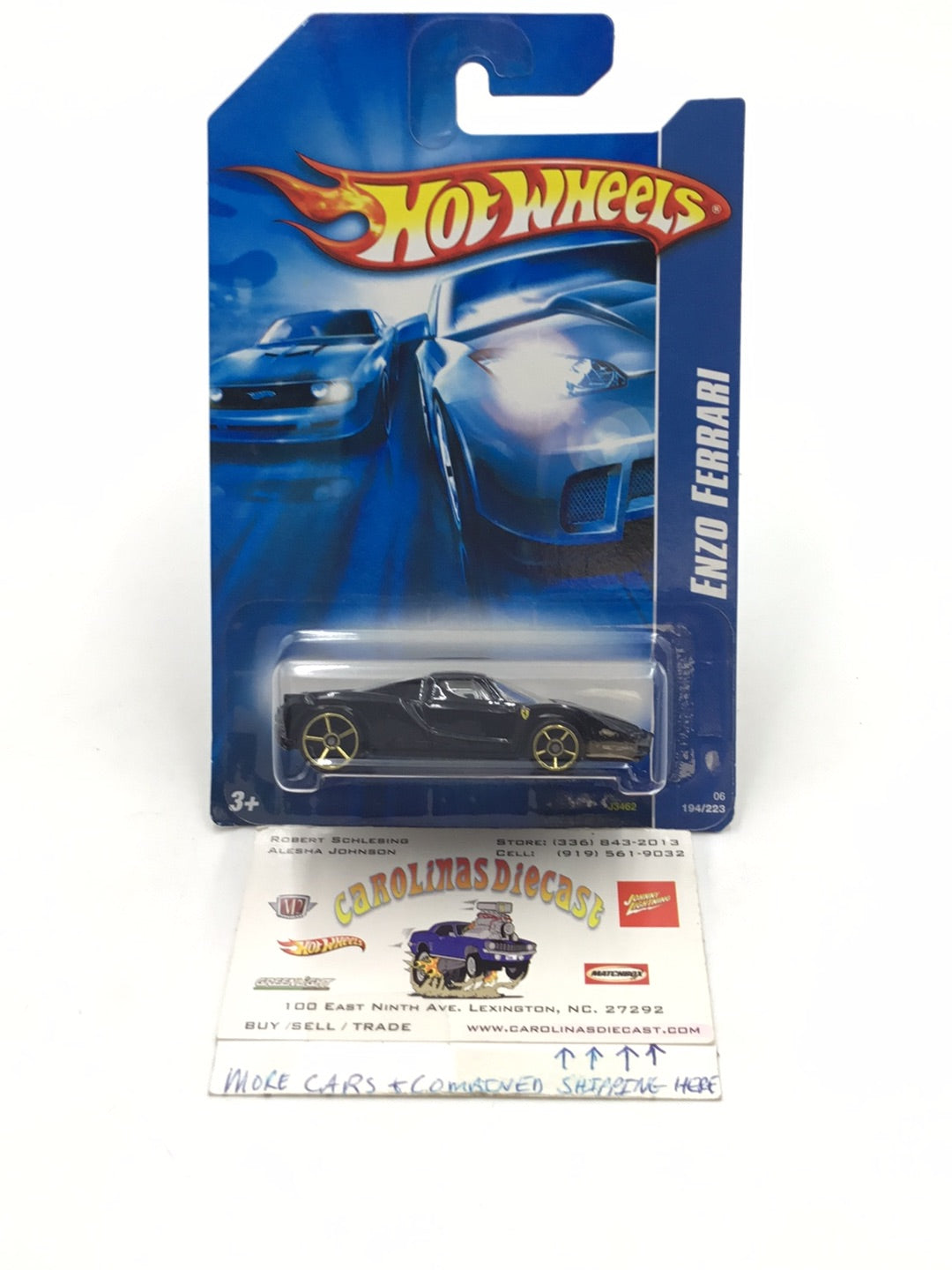 2006 Hot wheels #194 Enzo Ferrari with protector