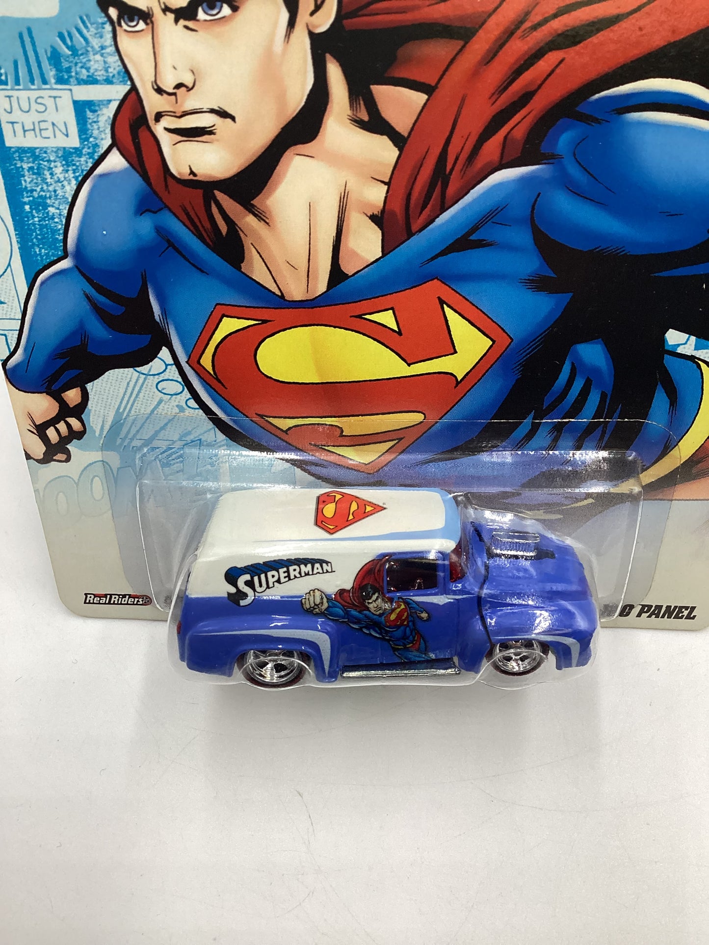 Hot wheels pop culture DC Comics Superman 56 Ford F-100 Panel Blue/White 268B