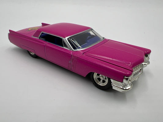 2001 Hot Wheels Collectibles 1/64 Acrylic Hard Rock Cafe 1963 Cadillac Coupe De Ville Pink Loose