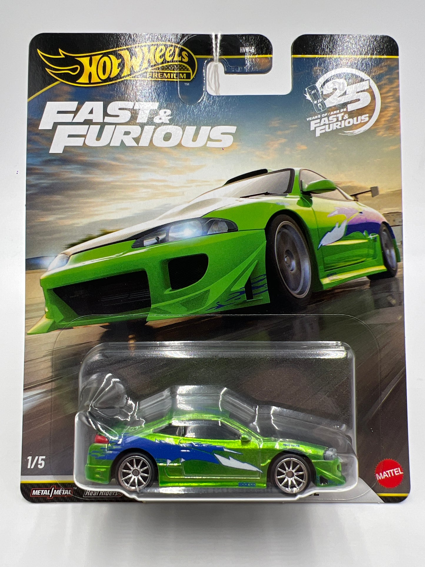 2026 Hot Wheels Premium Fast & Furious 25th Anniversary Complete Set Of 5