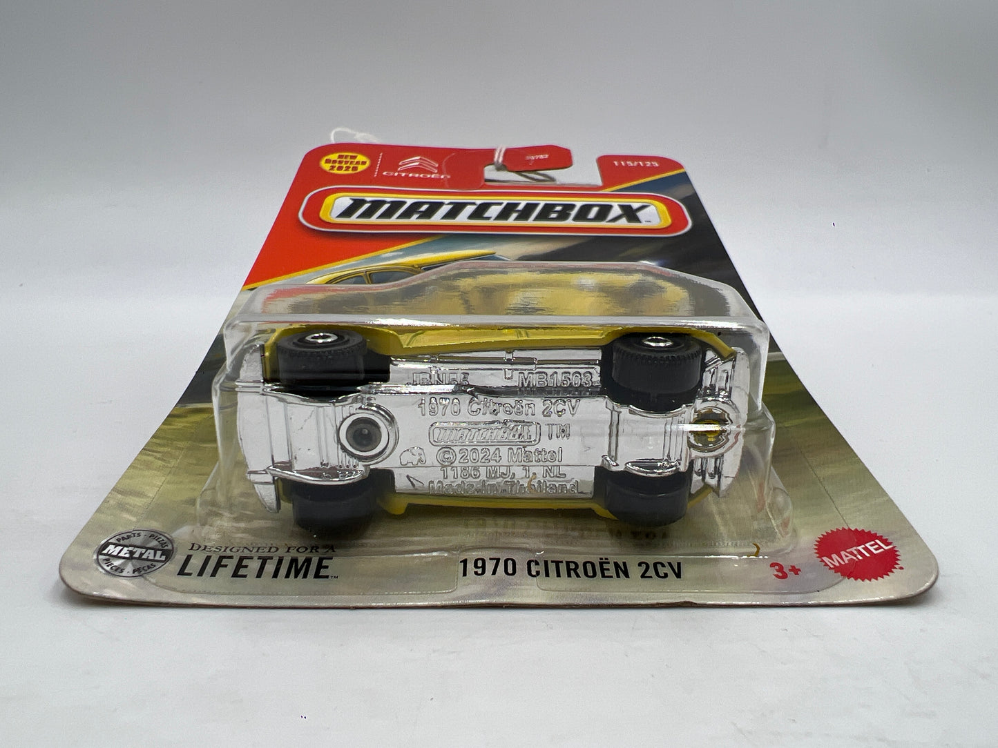 2025 Matchbox #115 1970 Citroen 2CV Yellow 208D