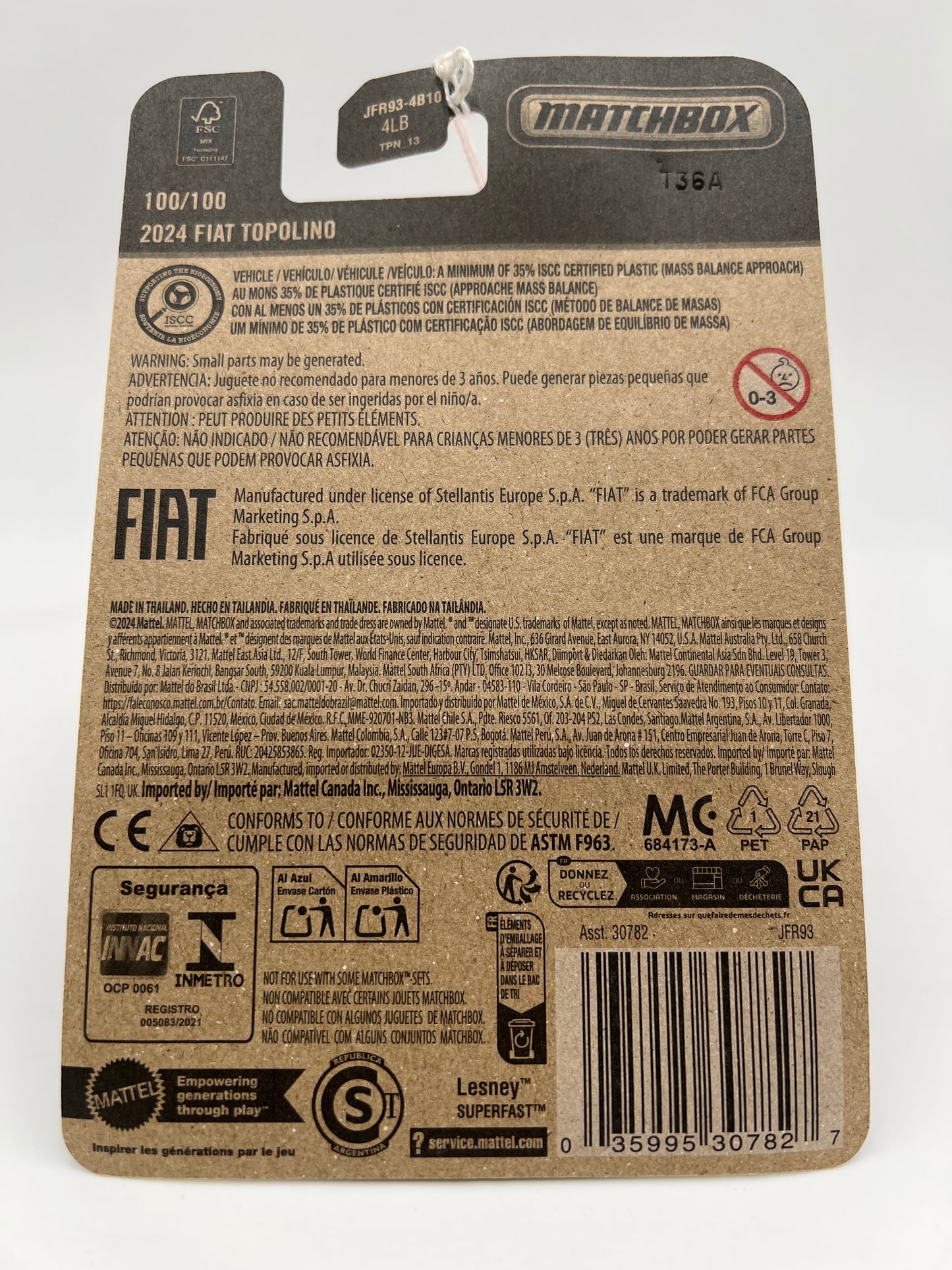 2025 Matchbox #100 2024 Fiat Topolino Green 214D