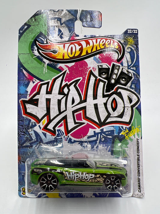 Hot Wheels Jukebox Hip Hop #32 Camaro Convertible Concept Green 164B