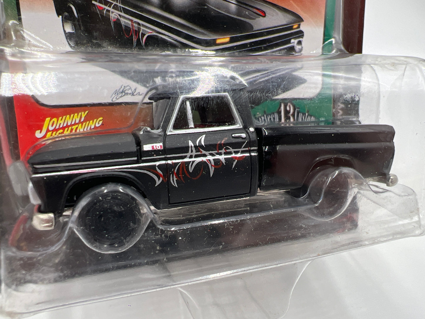 Johnny Lightning Street Freaks Thirteen Customs #6 64 Chevy Pickup Black 221G