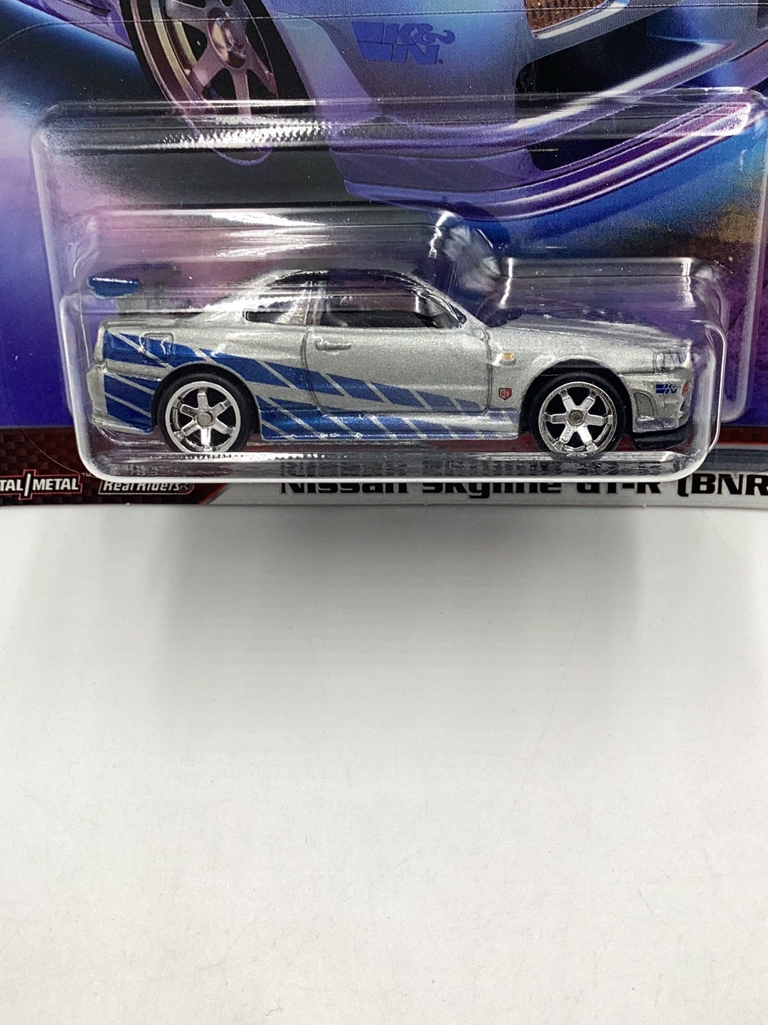 Hot Wheels fast and furious fast imports #1 nissan skyline gt-R bnr34 with protector