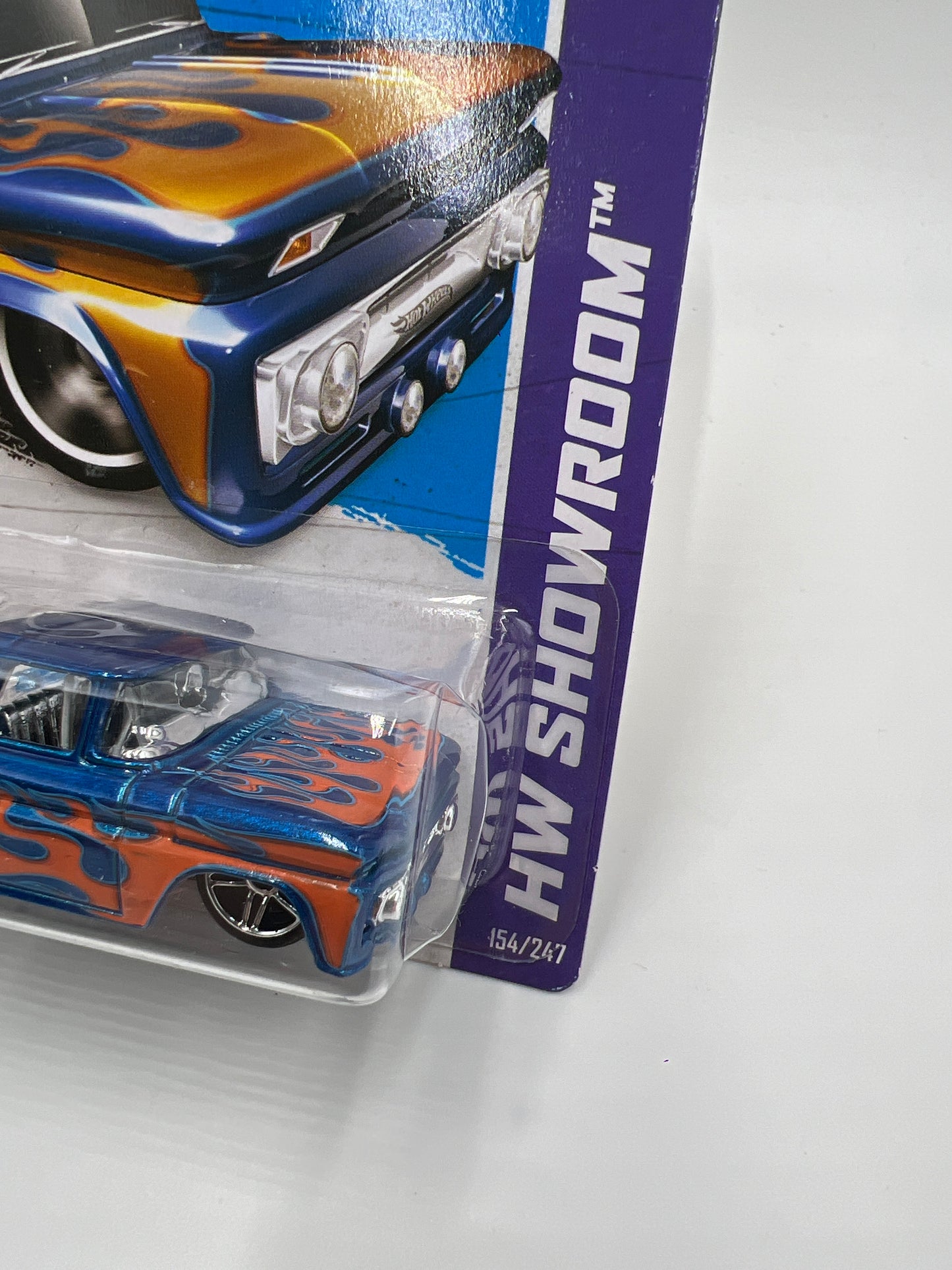 2012 Hot Wheels Showroom #154 Custom 62 Chevy Blue