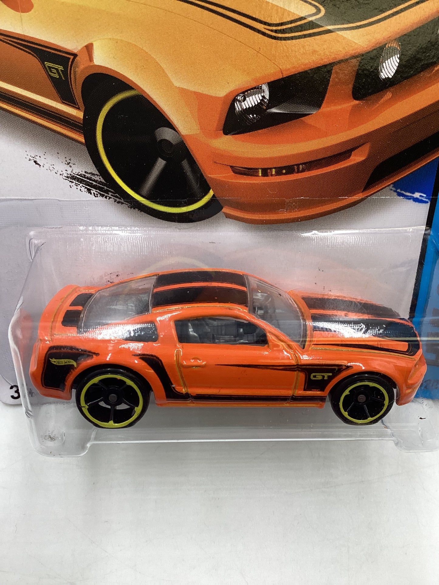 2014 Hot Wheels #92 Ford Mustang GT Orange 23H