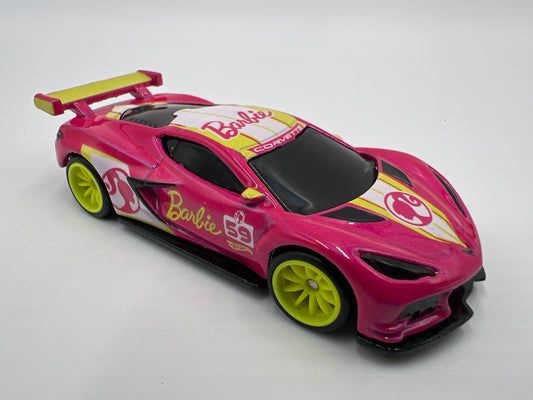 Hot Wheels 1/64 Premium Barbie Corvette C8.R Pink Loose