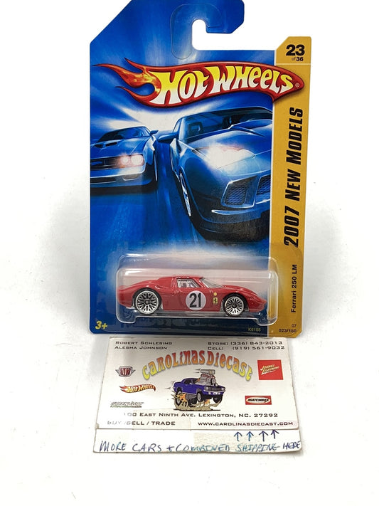 2007 Hot Wheels #023 Ferrari 250 LM with protector