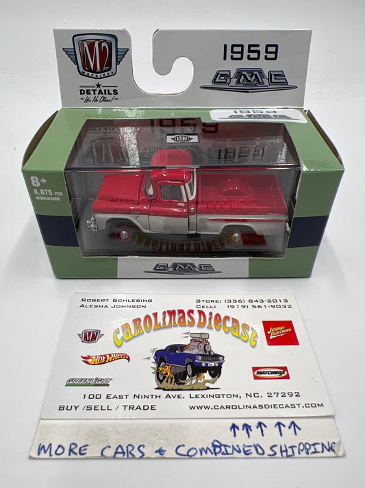 M2 Machines 1959 GMC Fleetside Truck 4x4 Red/White R63