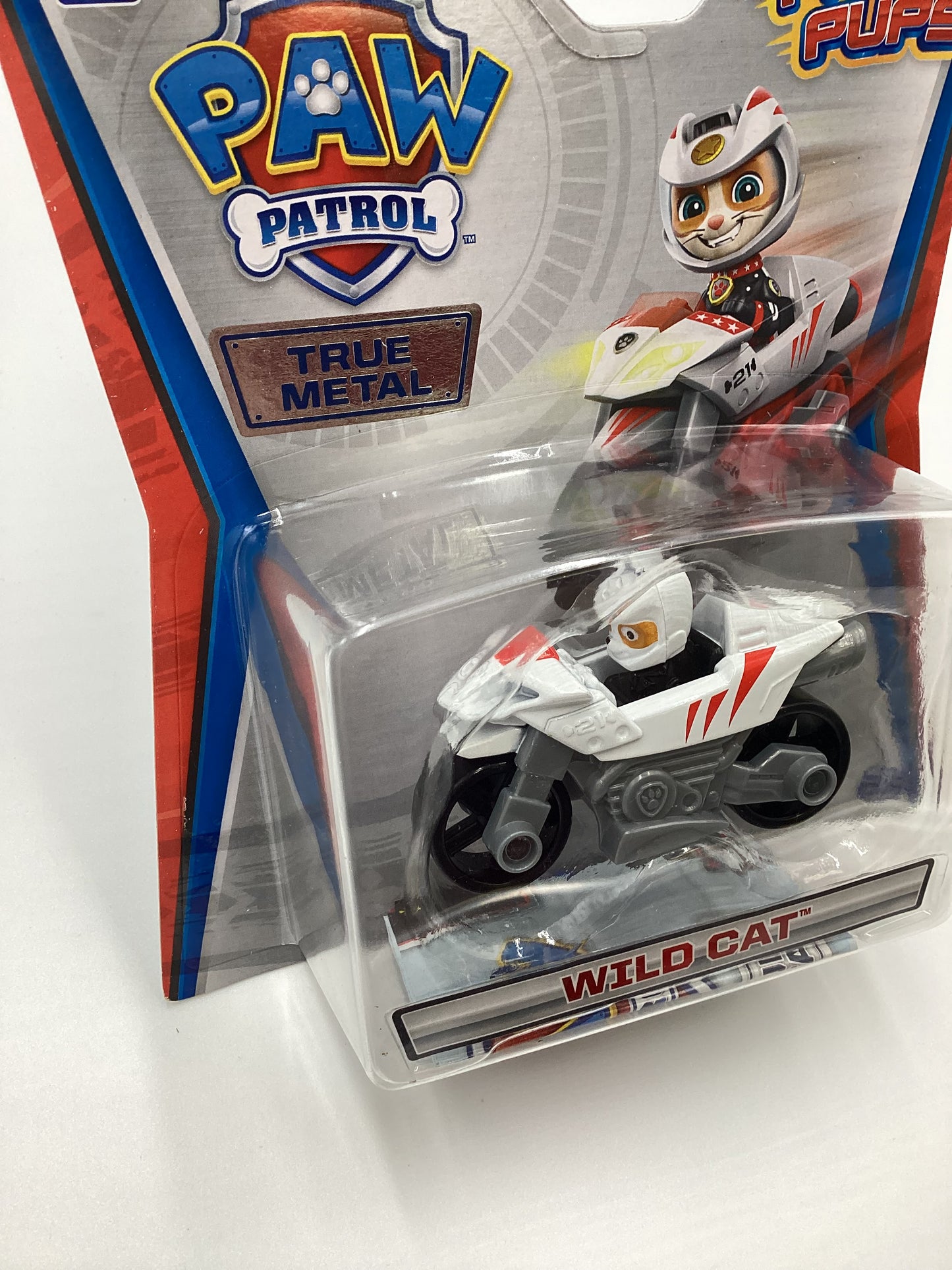 Nickelodeon Paw Patrol Moto Pups Wild Cat True Metal Rare