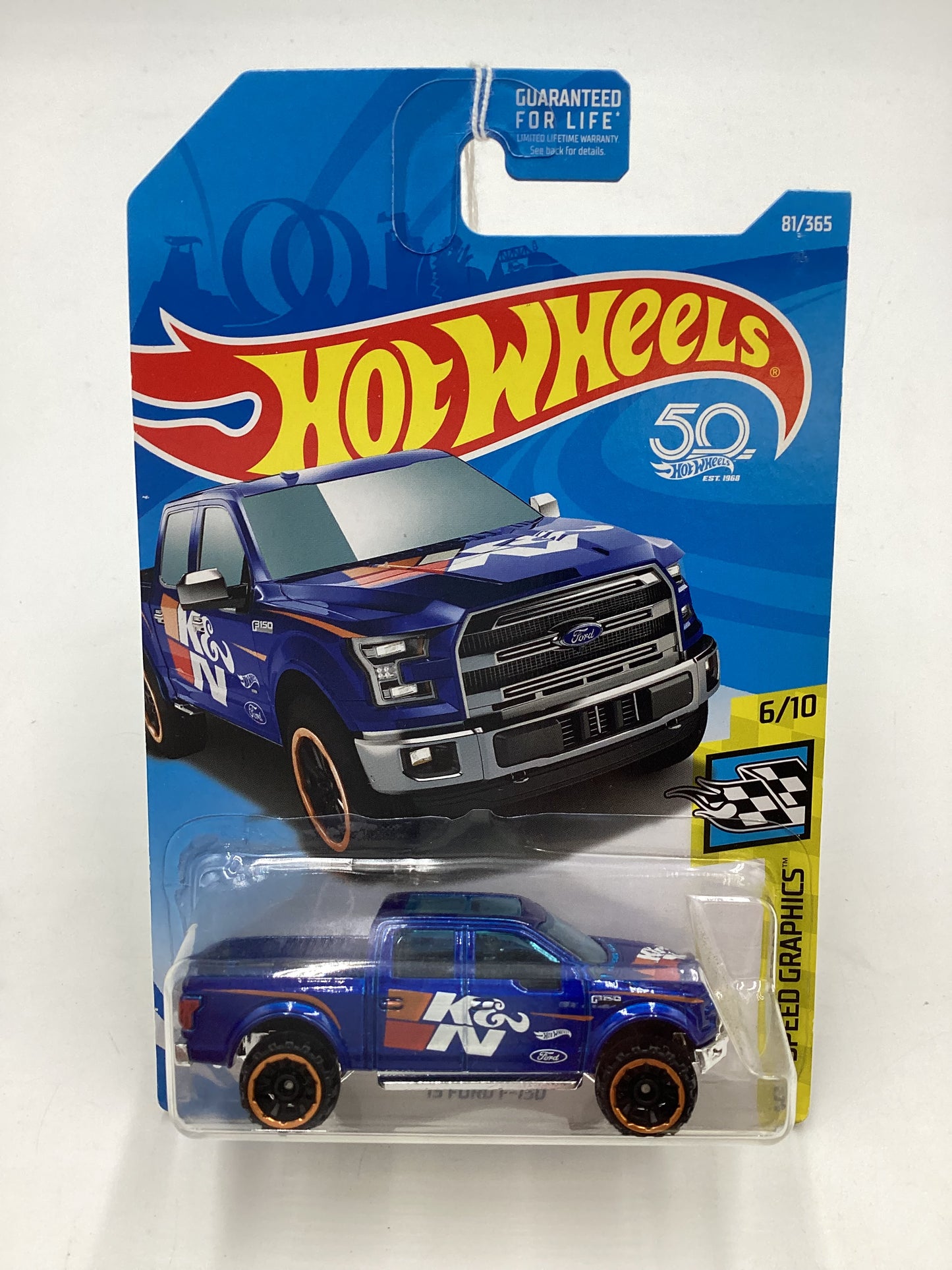 2018 Hot Wheels #18  Speed Graphics 15 Ford F-150 Blue 31A