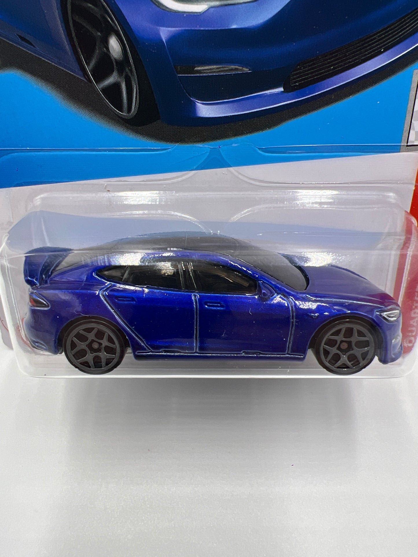 2024 Hot Wheels Q Case #238 Tesla Model S Plaid Blue 48C