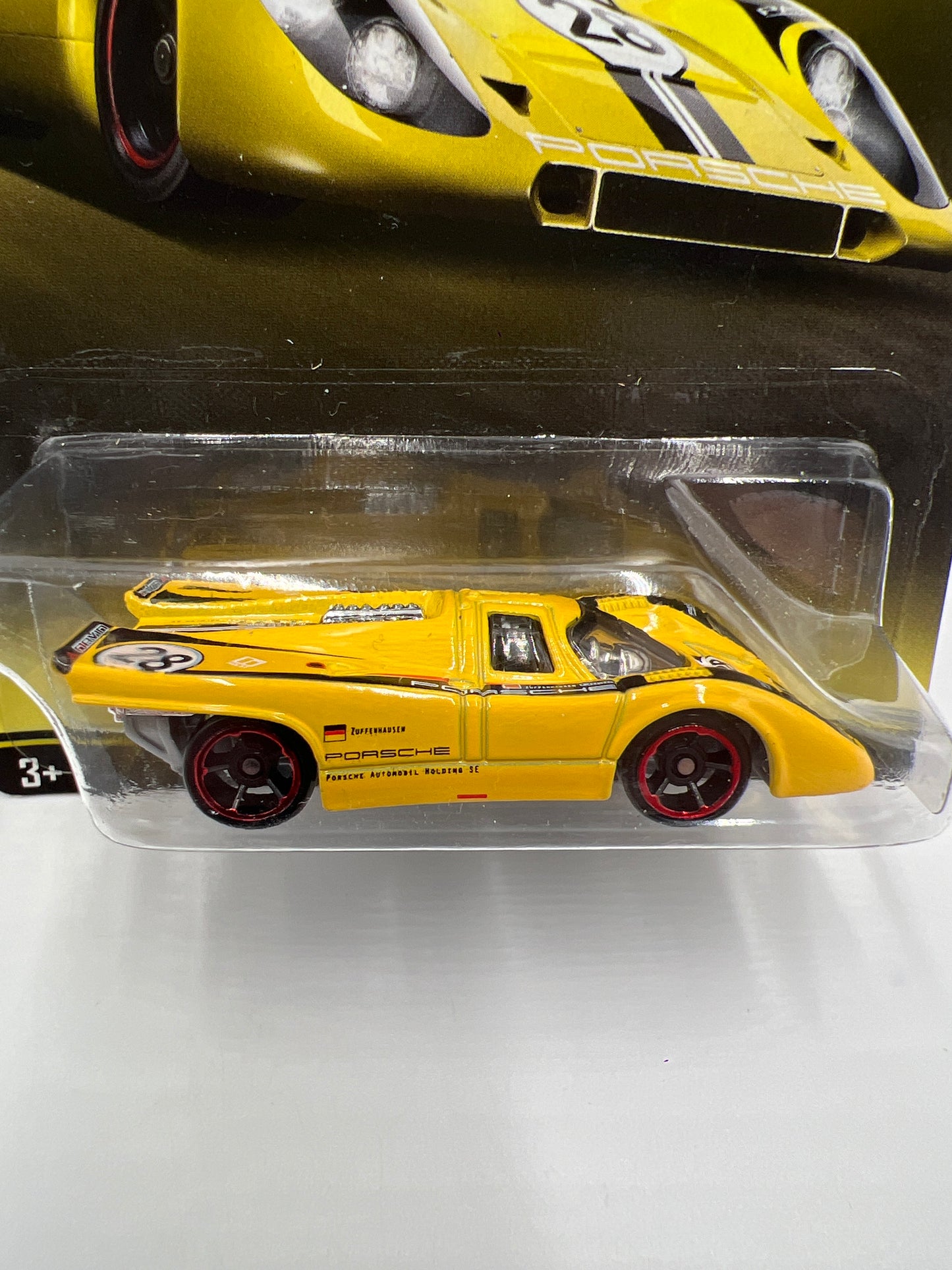2015 Hot Wheels Walmart Exclusive Porsche Series #5 Porsche 916K Yellow W/Protector