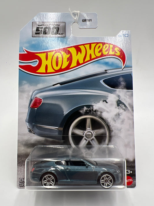 Hot Wheels Factory 500 HP #6 Bentley Continental Supersports Blue 152G