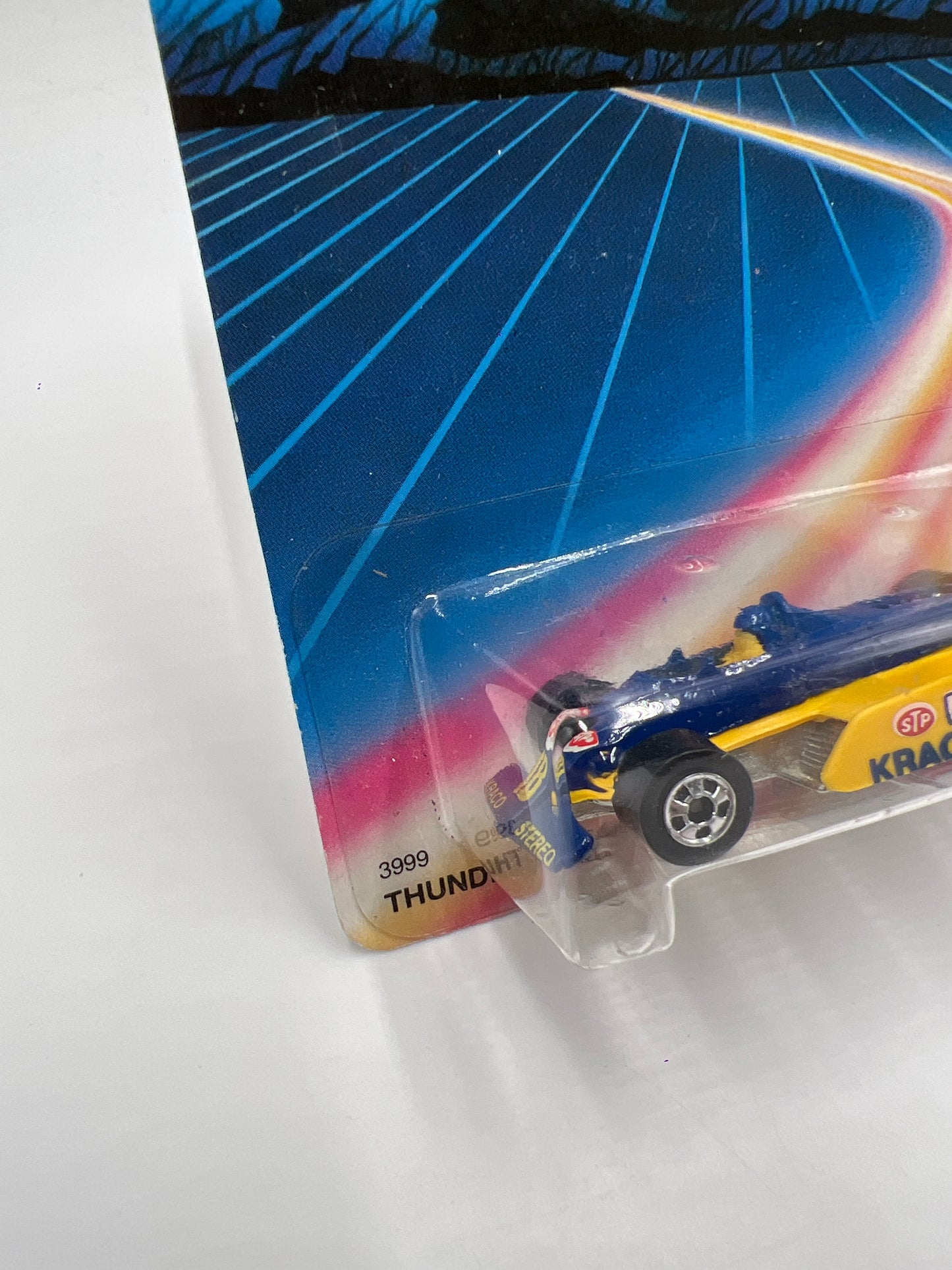 Hot Wheels Original 1987 #3999 Thunderstreak Blue/Yellow W/Protector