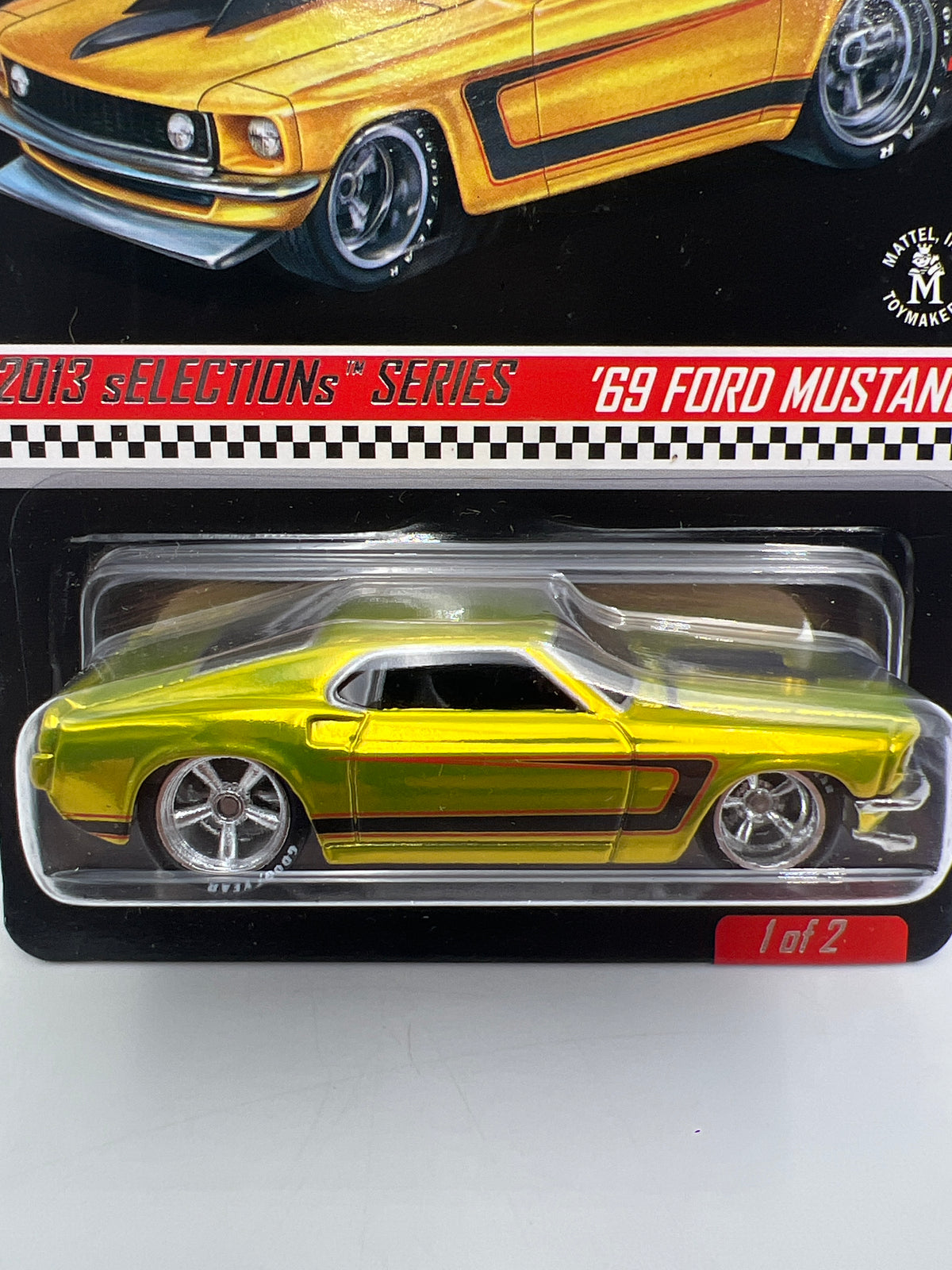 2013 Hot Wheels RLC sELECTIONs Series #2468/4000 69 Ford Mustang W/Protector