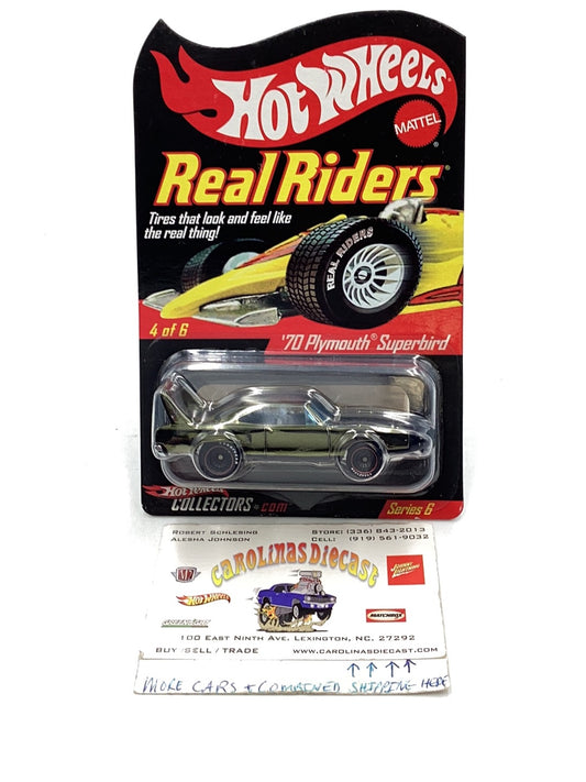 Hot wheels RLC Real Riders 70 Plymouth Superbird #6311/11000