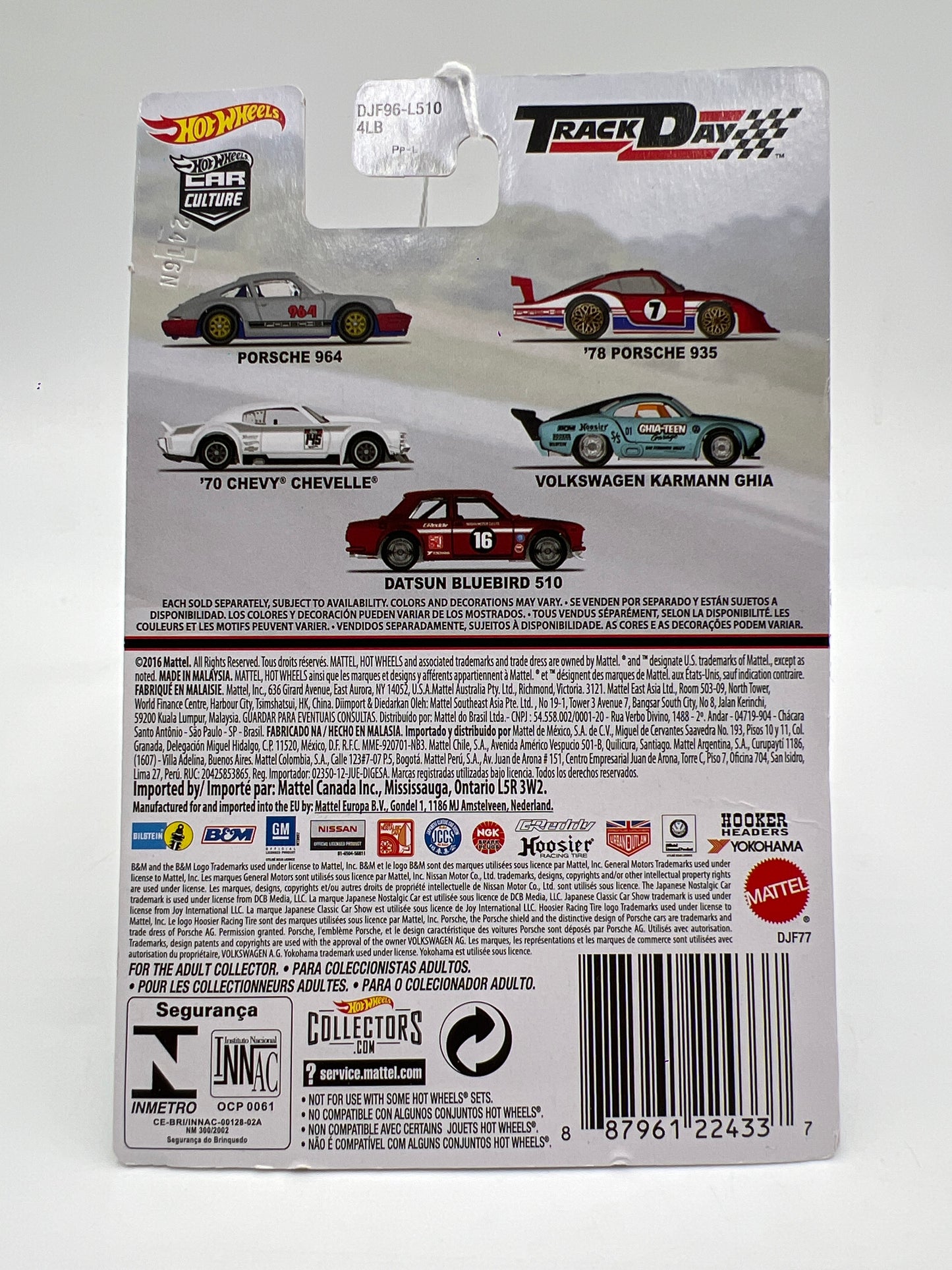 Hot Wheels Car Culture Track Day #4 Volkswagen Karmann Ghia Blue