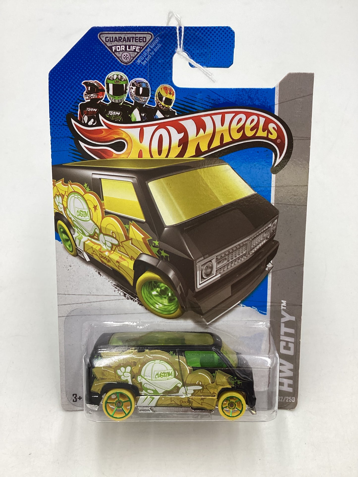 2013 Hot Wheels #32 Custom 77 Dodge Van Black 47B