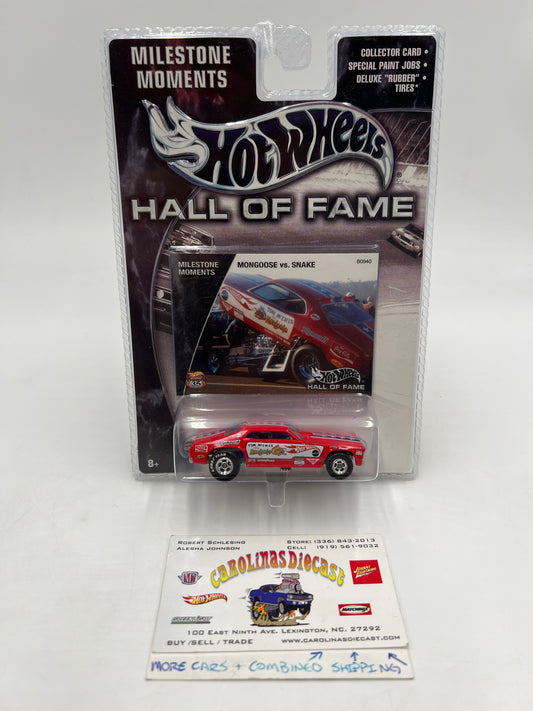 Hot Wheels Hall of Fame Milestone Moments Mongoose vs. Snake The Mongoose Red