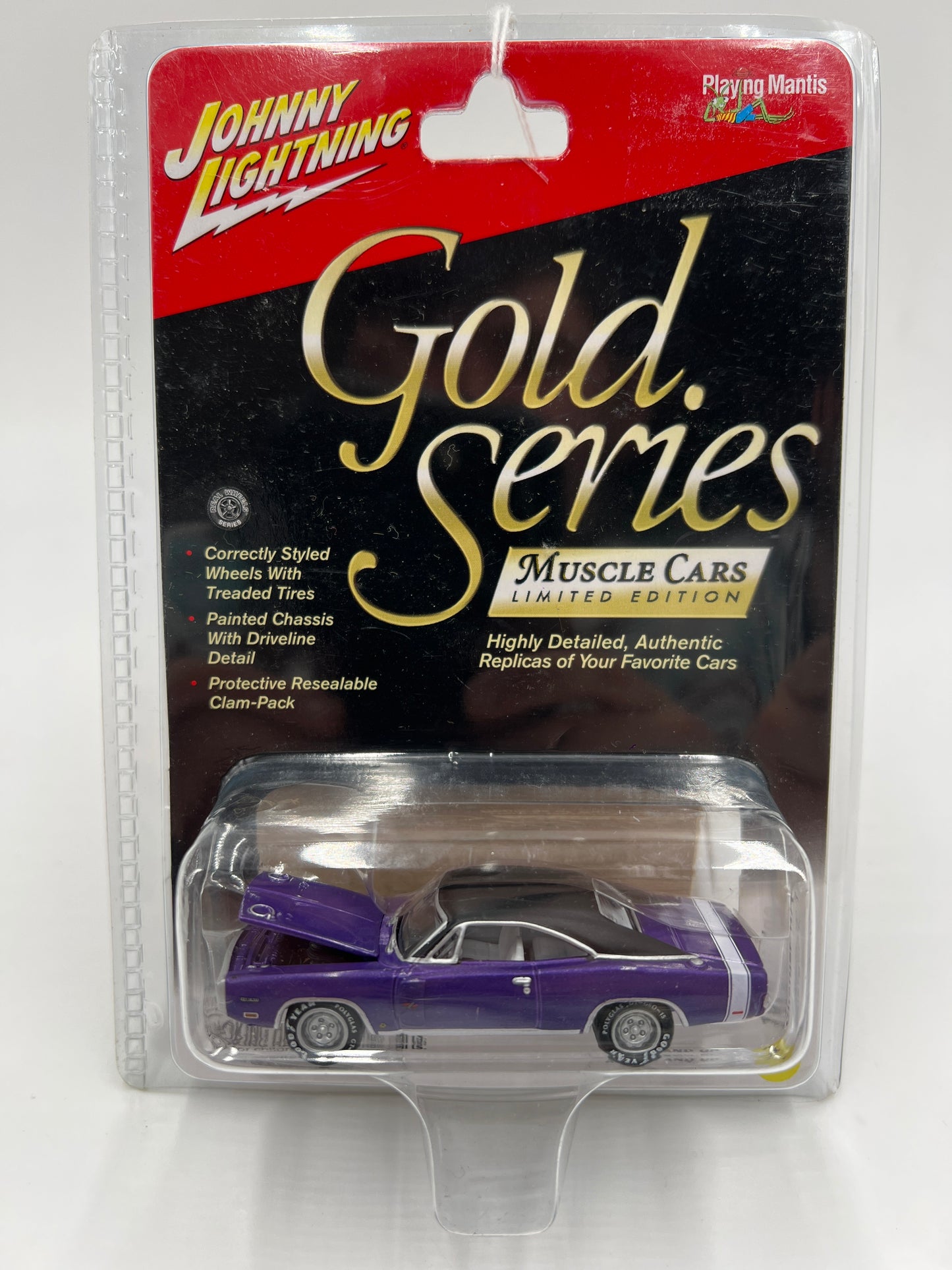 Johnny Lightning Gold Series Muscle Cars #7 1970 Dodge Charger R/T Purple 221A