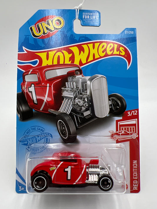 2021 Hot Wheels Target Exclusive Red Edition #27 Uno 32 Ford Red 147C