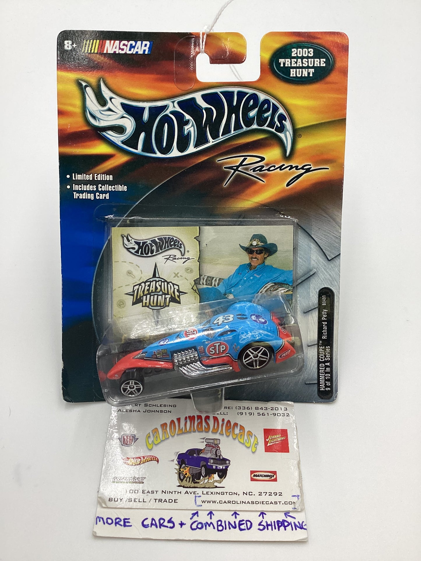 Hot Wheels Racing 2003 Treasure Hunt Richard Petty Hammered Coupe