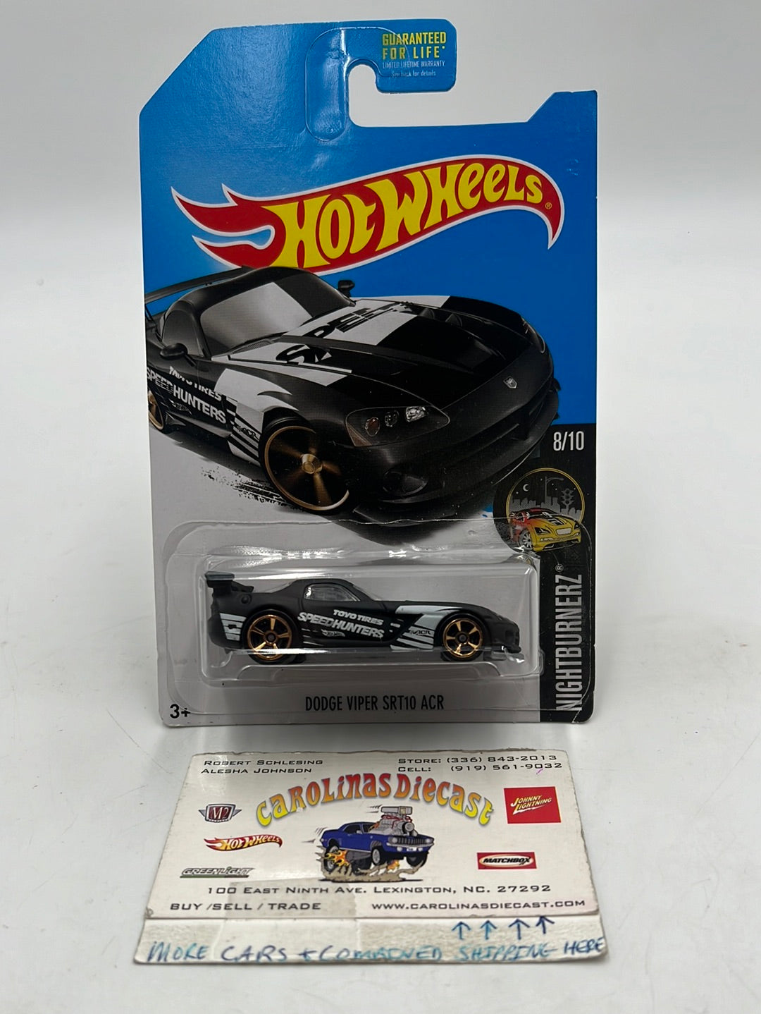 Hot Wheels 2017 Nightburnerz Dodge Viper SRT10 ACR Kmart Exclusive 237A