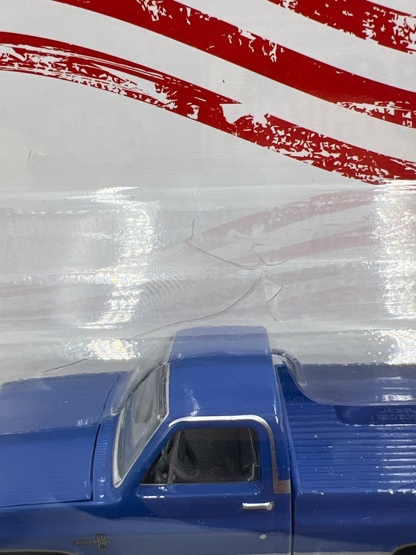 Greenlight Squarebody USA 1/3024 1987 Chevrolet C-10 Blue See Description 181D