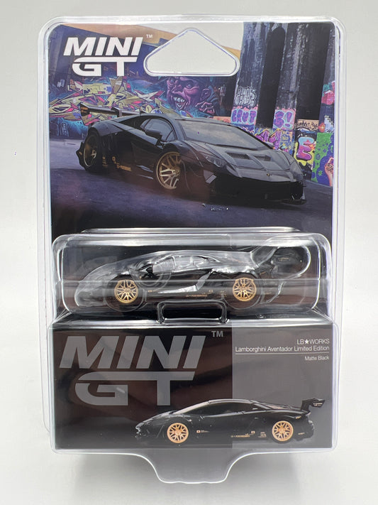 Mini GT #1087 LB Works Lamborghini Aventador Limited Edition Black 234A