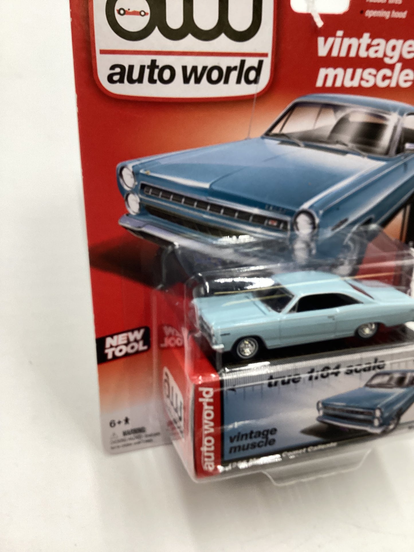 Auto World AW Vintage Muscle Series 3 Release 3 1966 Mercury Comet Caliente Light Blue 184E