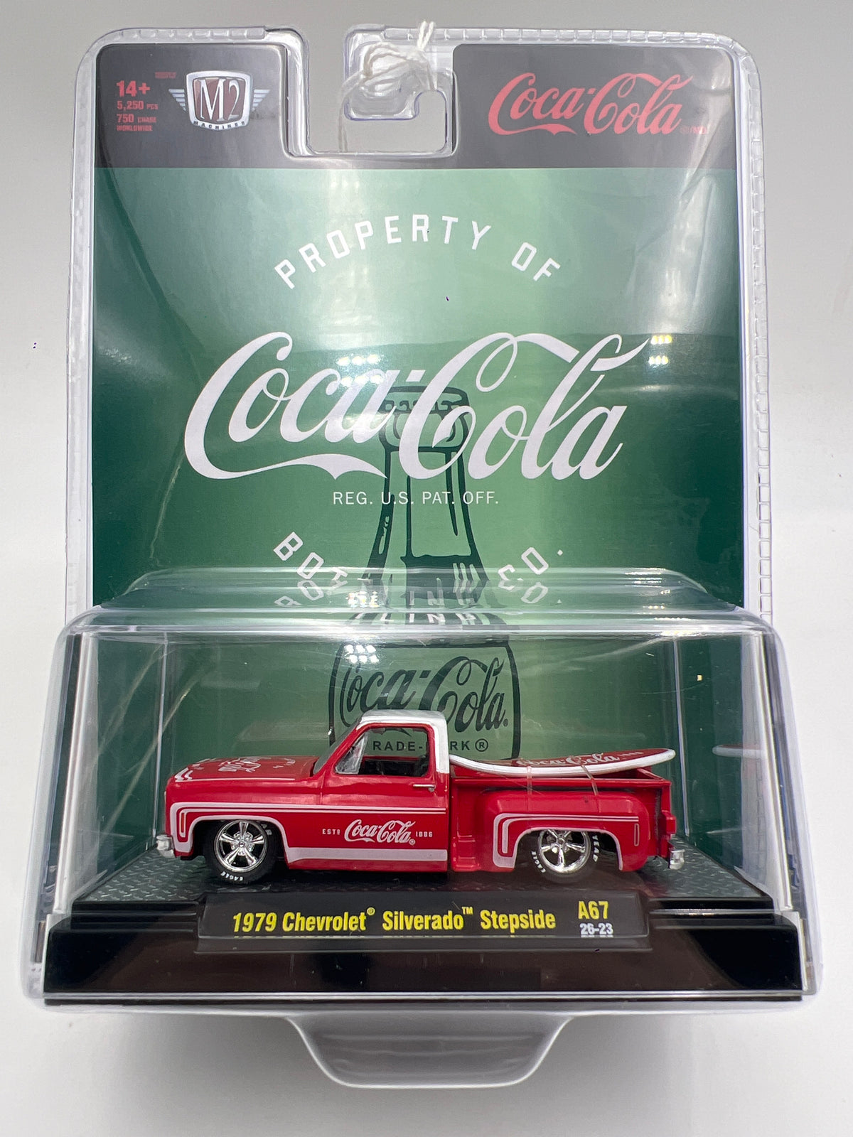 M2 Machines A67 Coca Cola 1979 Chevrolet Silverado Stepside Red