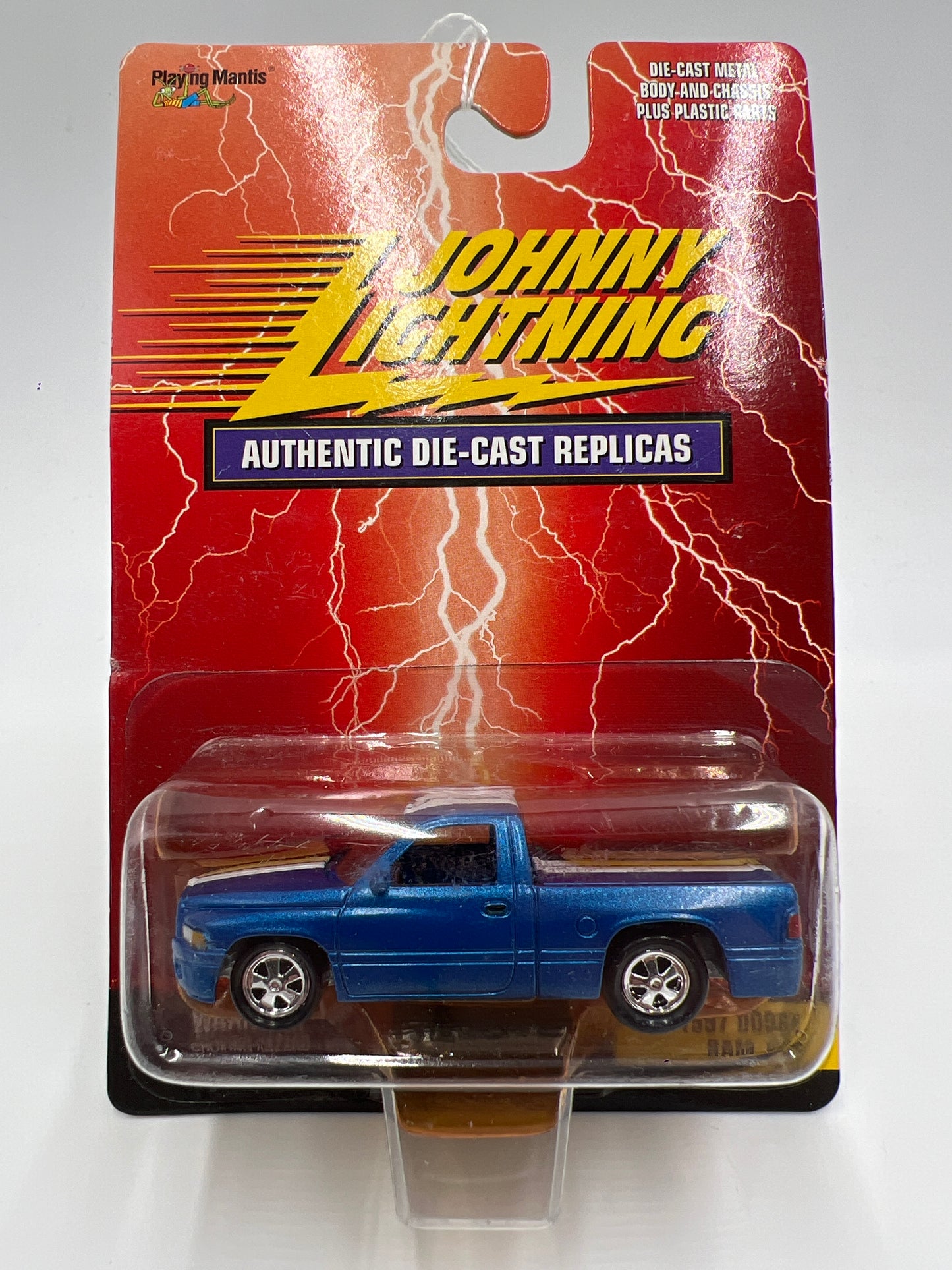 Johnny Lightning Small Card 1997 Dodge Ram VTS Blue SR