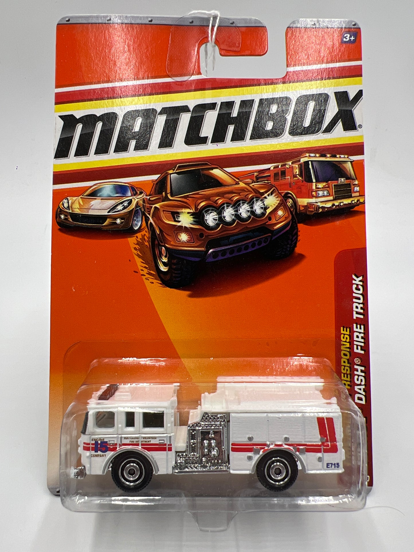 Matchbox Emergency Response #56 Pierce Dash Fire Truck White 216J