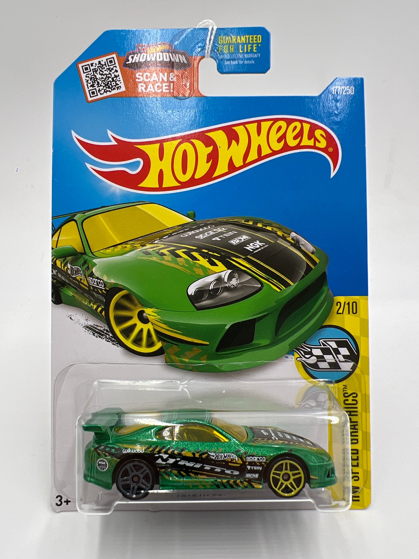 2016 Hot Wheels Speed Graphics #177 Toyota Supra Green