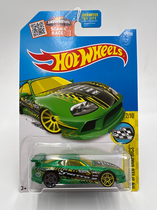 2016 Hot Wheels Speed Graphics #177 Toyota Supra Green