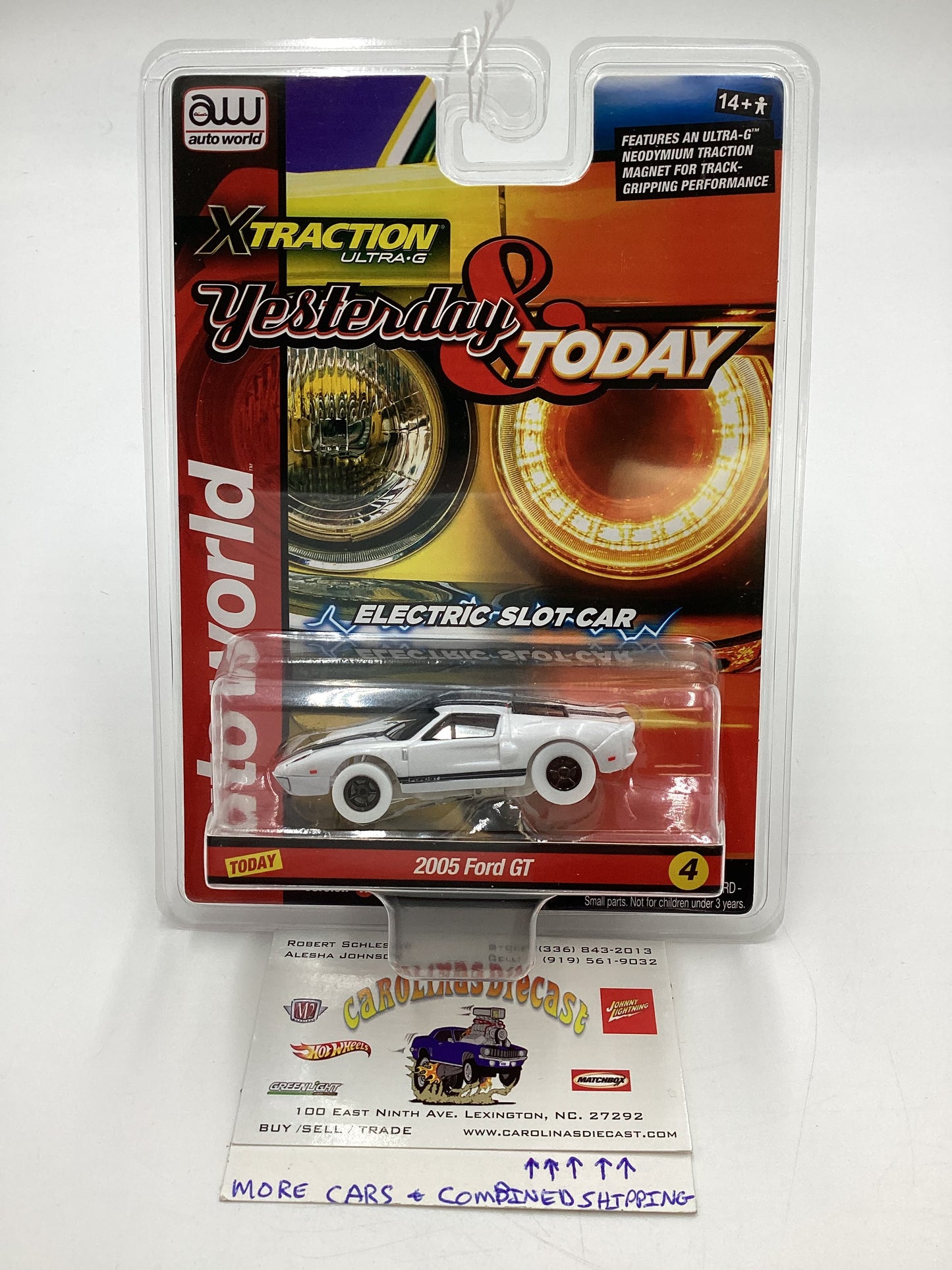 Auto world Xtraction Ultra G Yesterday & Today 2005 Ford GT Chase White Version A #4