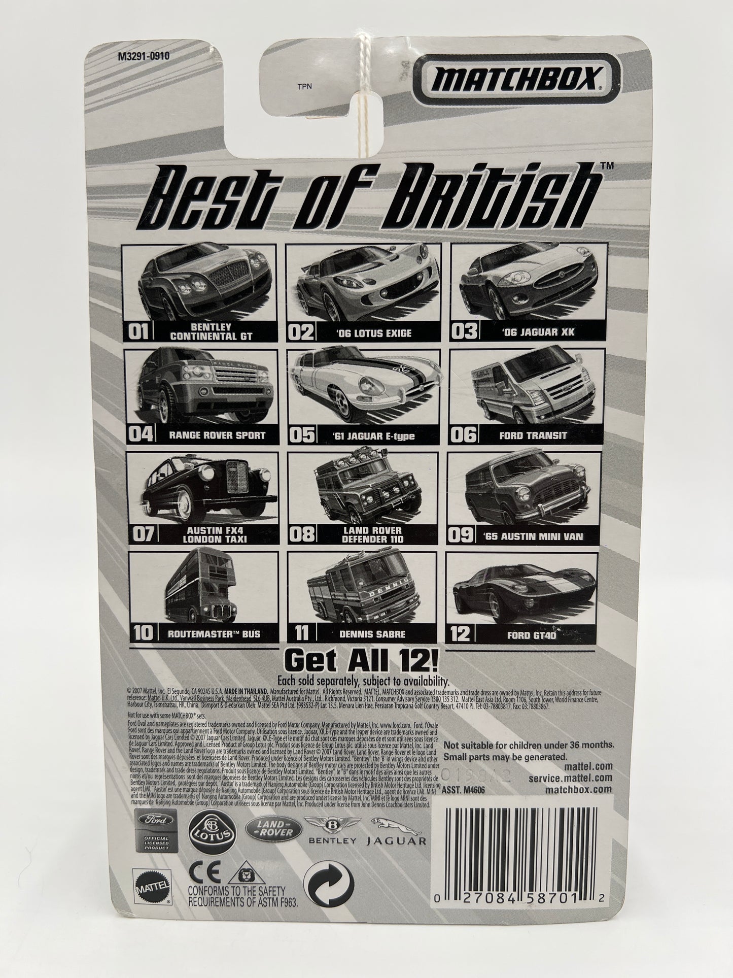 Matchbox Best Of British #2 06 Lotus Exige Light Blue 168G