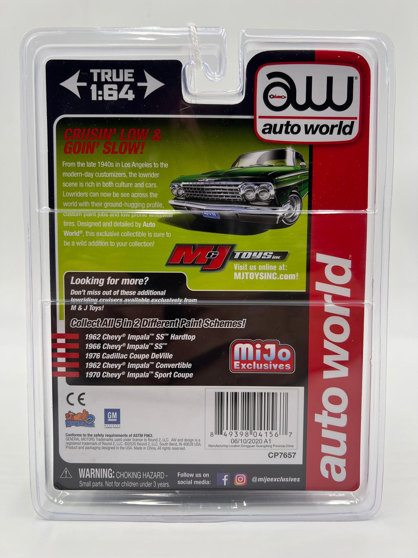 Auto World Mijo Exclusives Custom Lowriders 1962 Chevy Impala SS Hardtop Green 181C